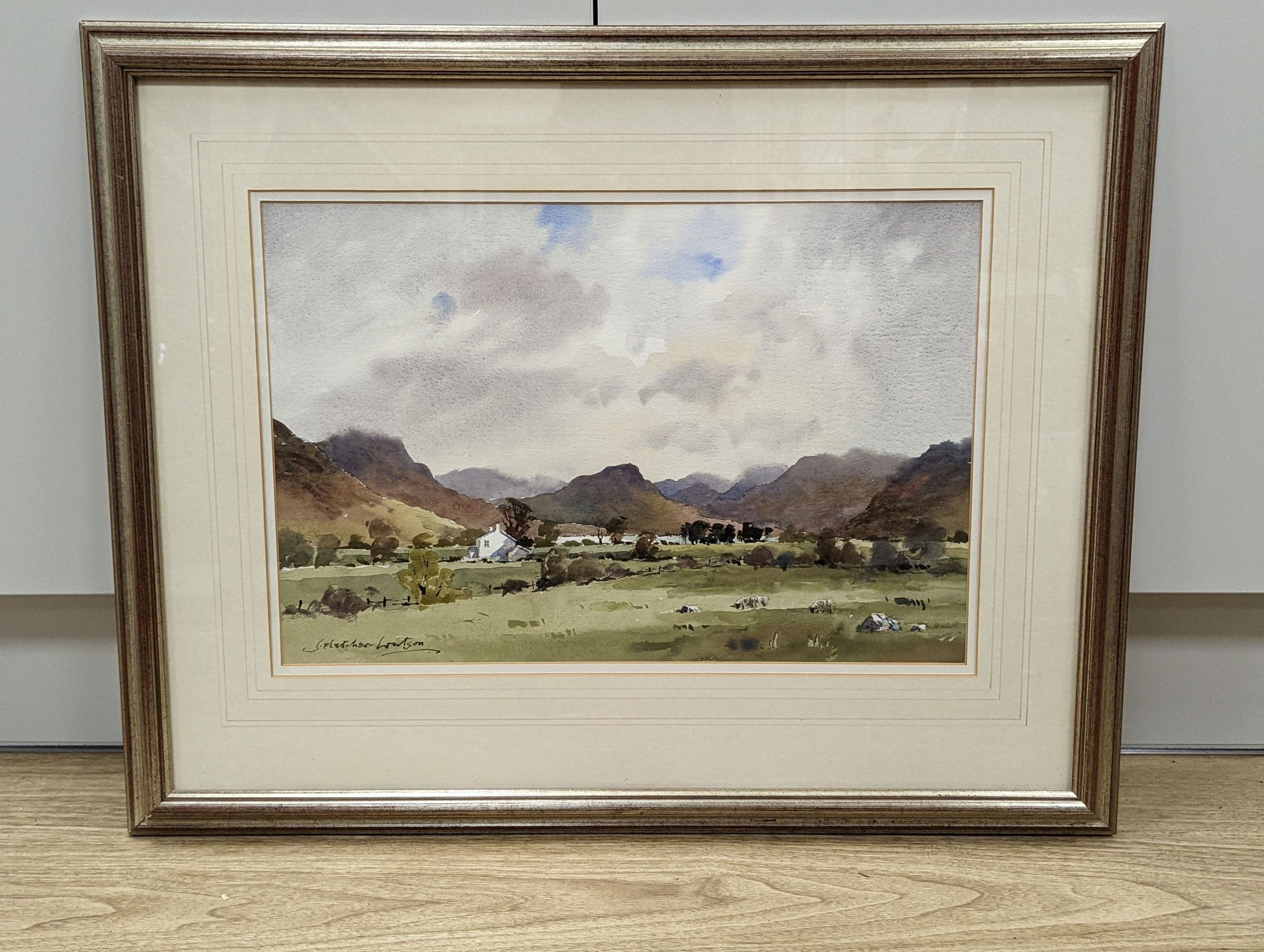 James Fletcher-Watson (1913-2004), watercolour, 'Lakeland landscape', signed, 31 x 47cm